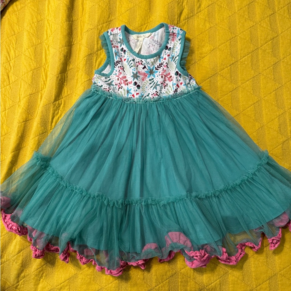 Matilda Jane Teal and Pink Floral Dress